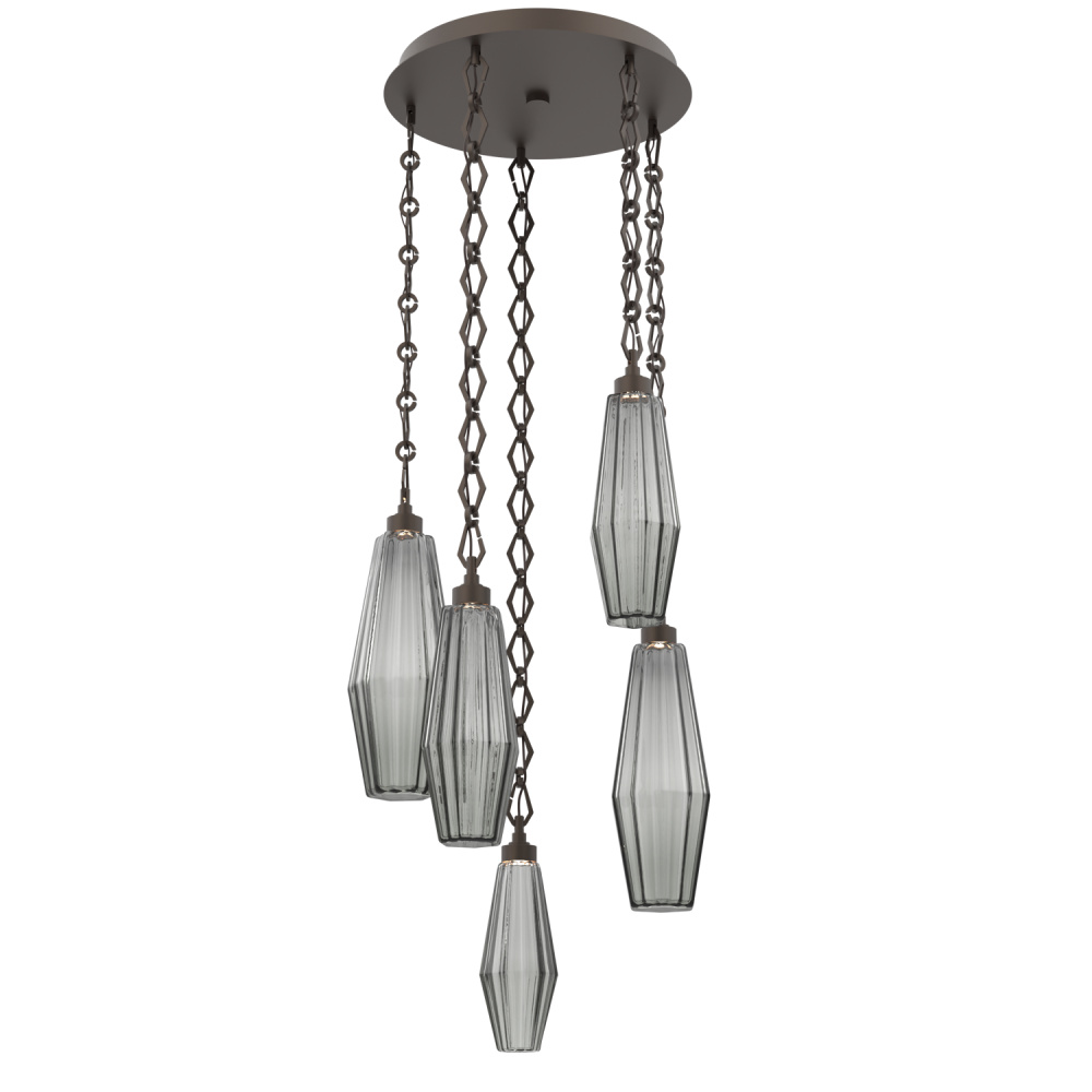 Aalto Round 5pc Multi-Pendant with Chain