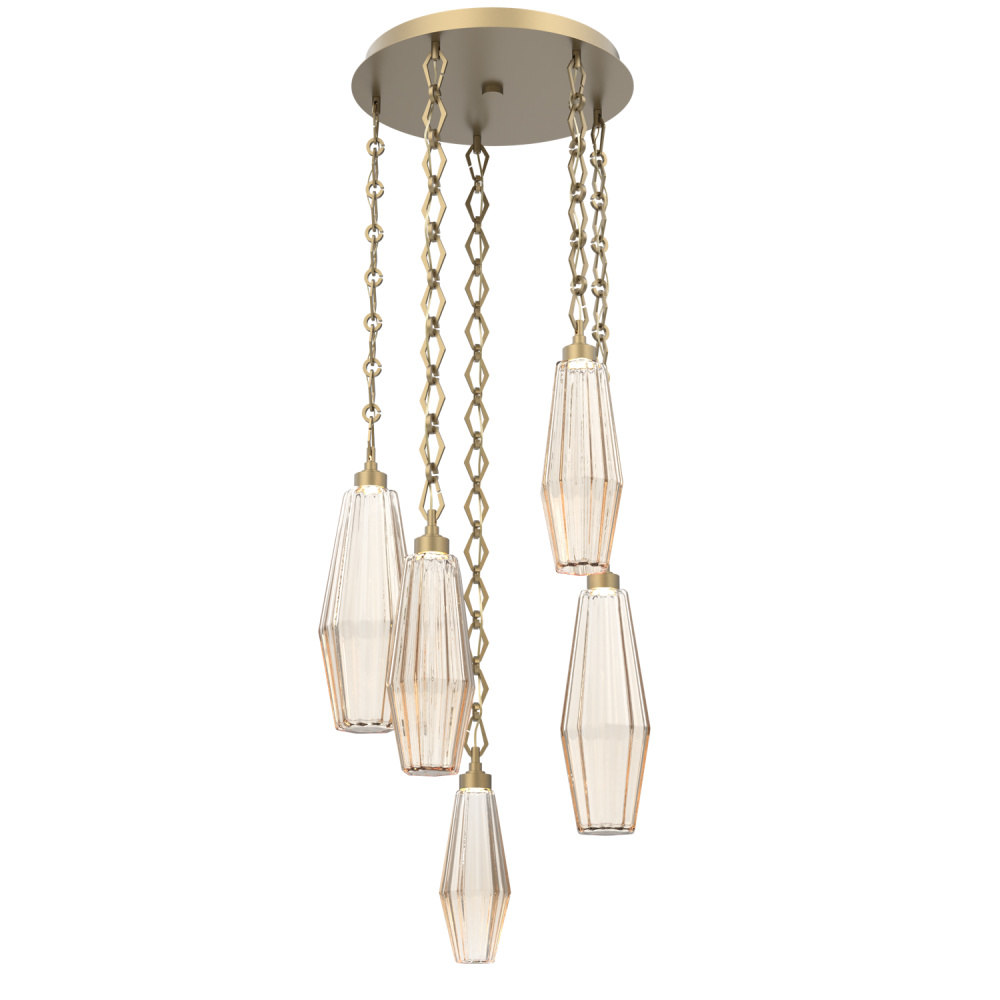 Aalto Round 5pc Multi-Pendant with Chain