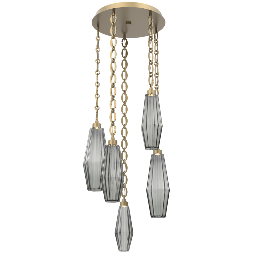 Aalto Round 5pc Multi-Pendant with Chain