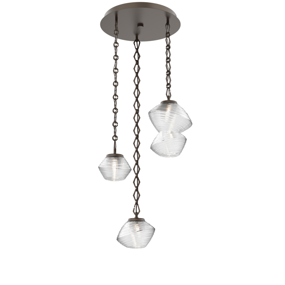 Mesa Round 3pc Multi-Pendant with Chain