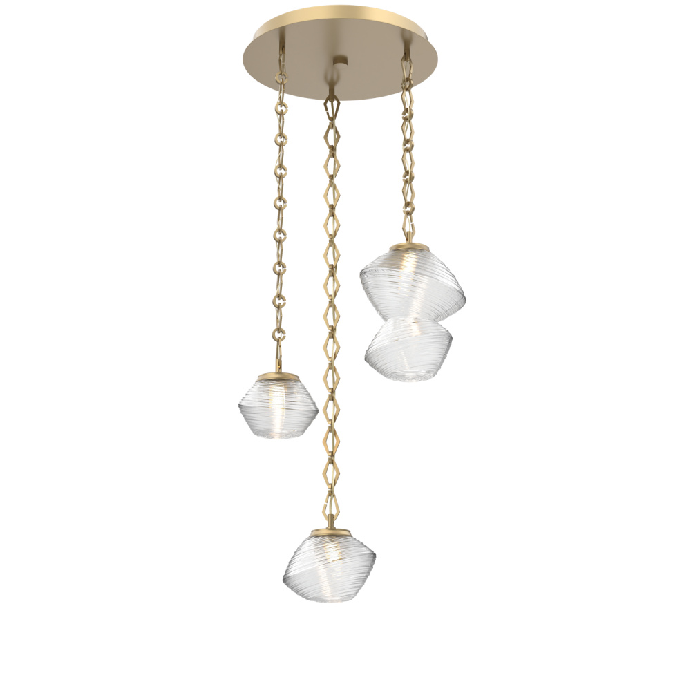 Mesa Round 3pc Multi-Pendant with Chain