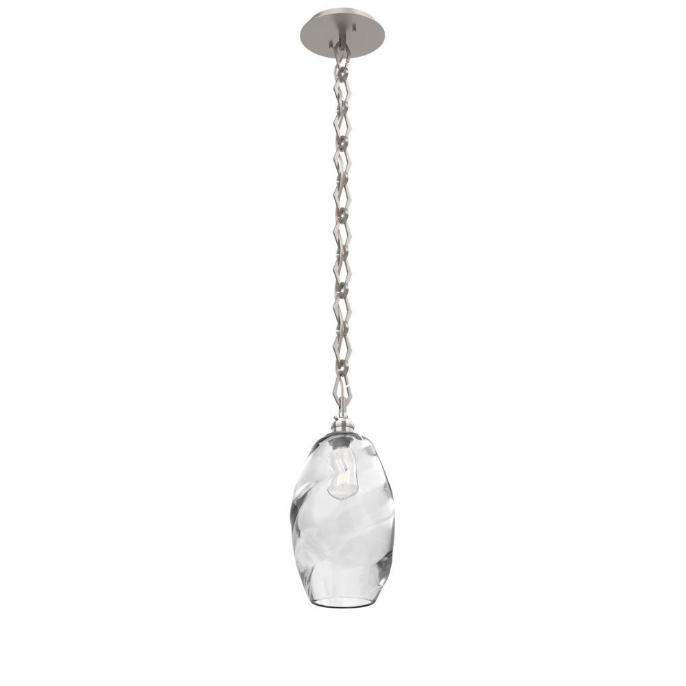 Ellisse Round Single Pendant with Chain