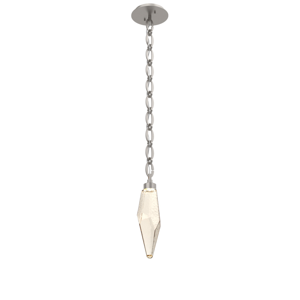 Rock Crystal Pendant with Chain - 15-Inch