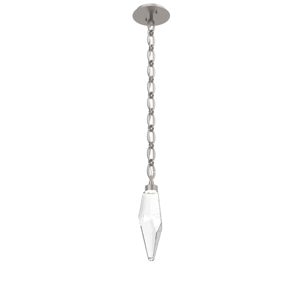 Rock Crystal Pendant with Chain - 15-Inch