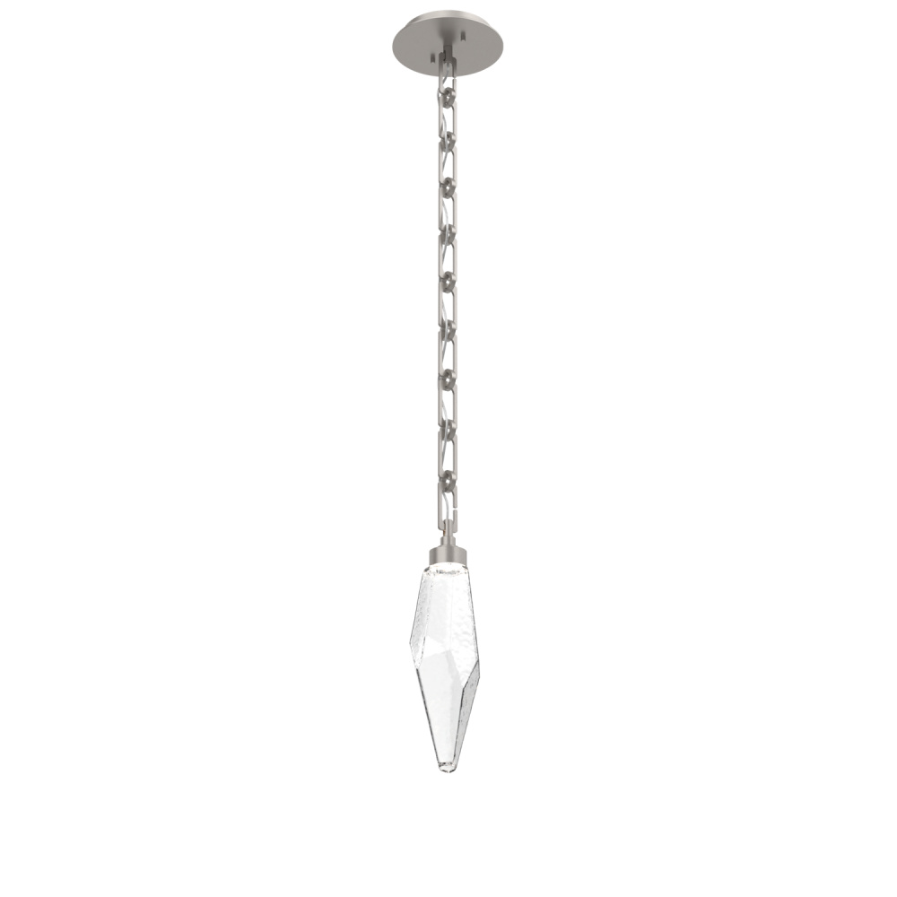 Rock Crystal Pendant with Chain - 15-Inch