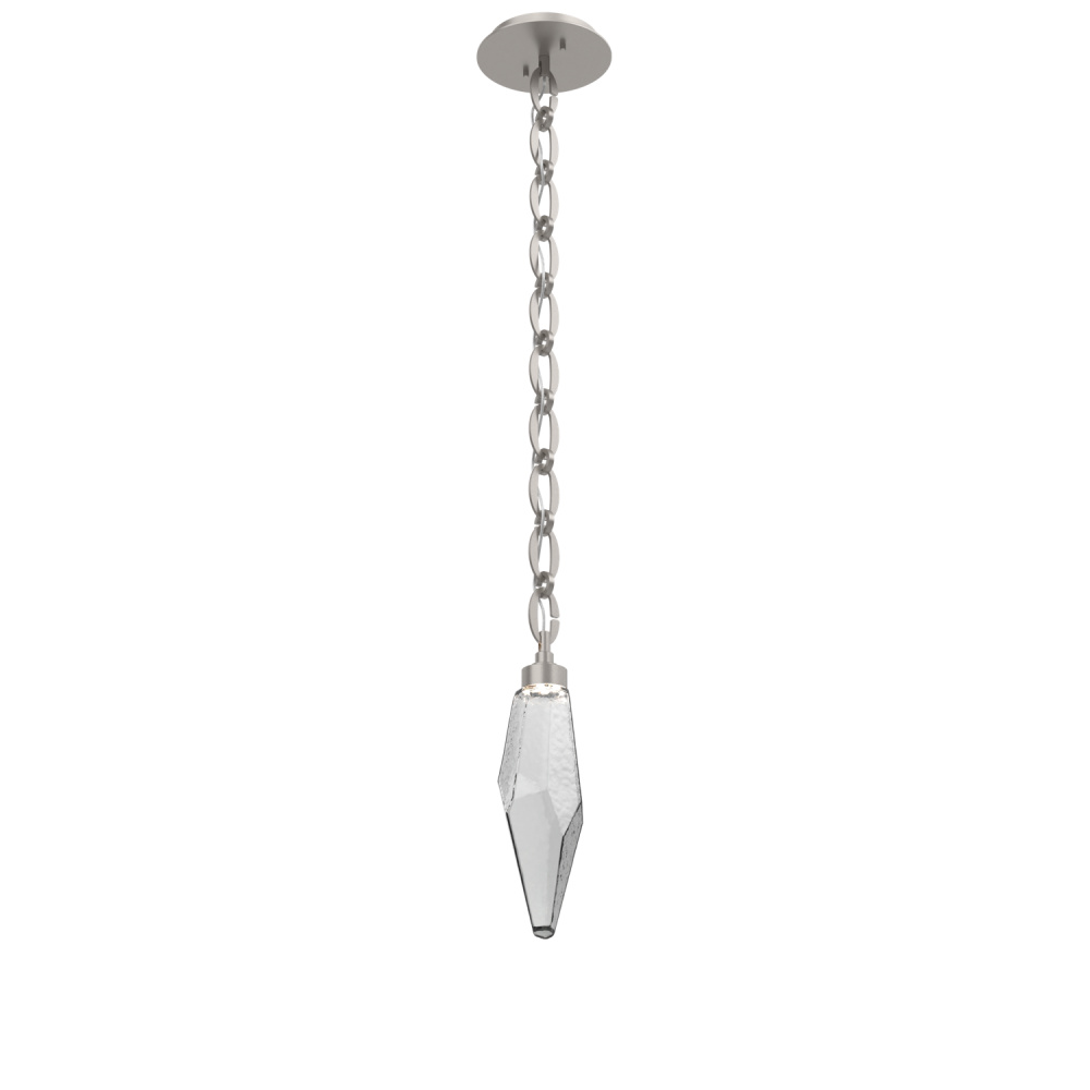 Rock Crystal Pendant with Chain - 15-Inch
