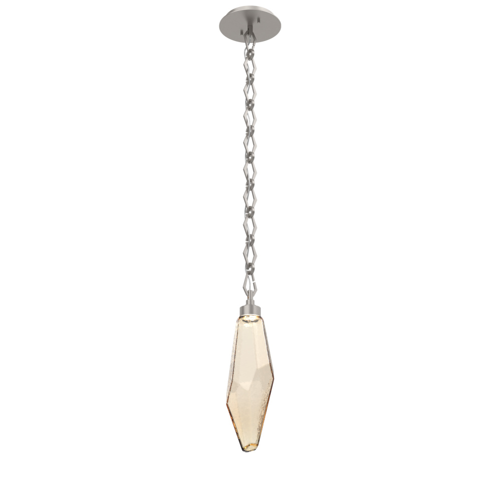 Rock Crystal Pendant with Chain - 17-Inch
