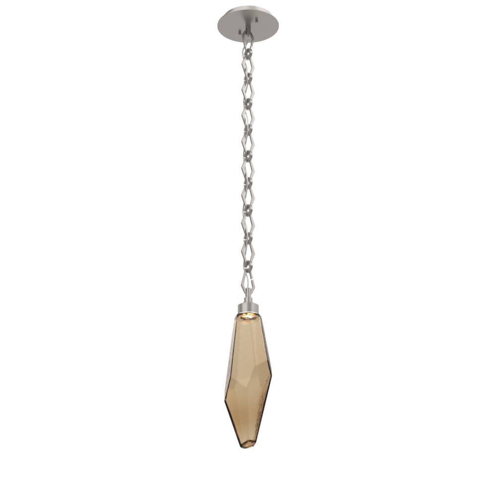 Rock Crystal Pendant with Chain - 17-Inch