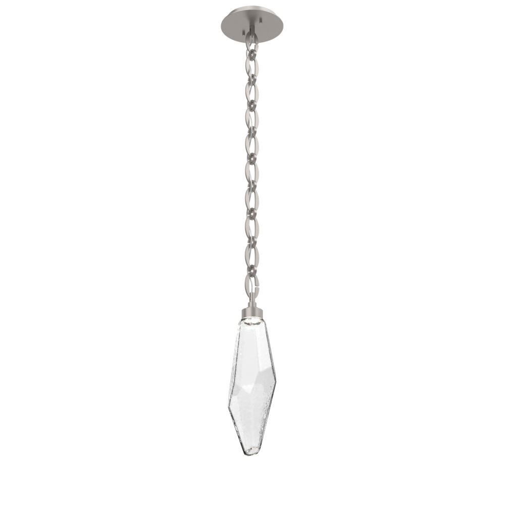 Rock Crystal Chain Pendant - 17-Inch