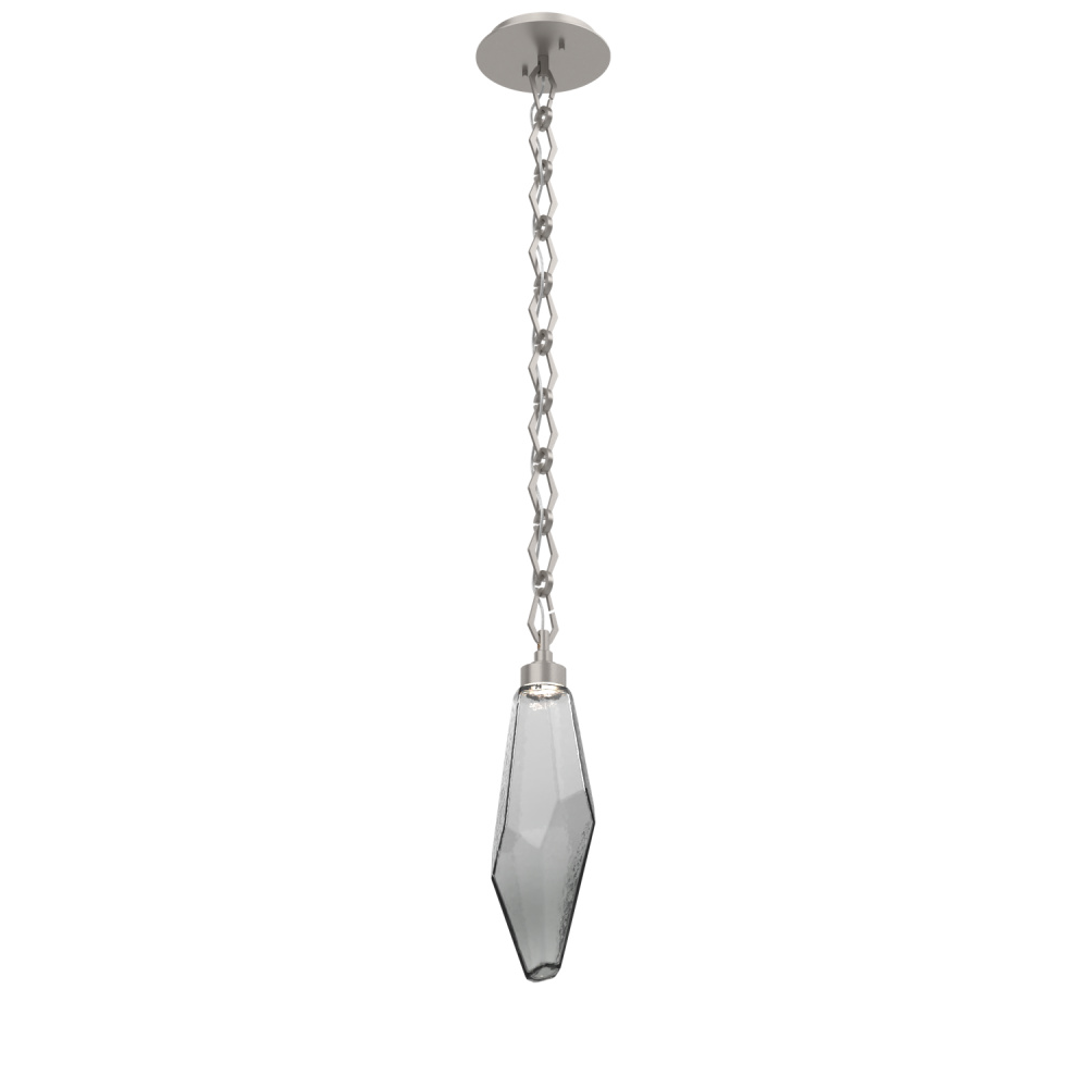 Rock Crystal Chain Pendant - 17-Inch