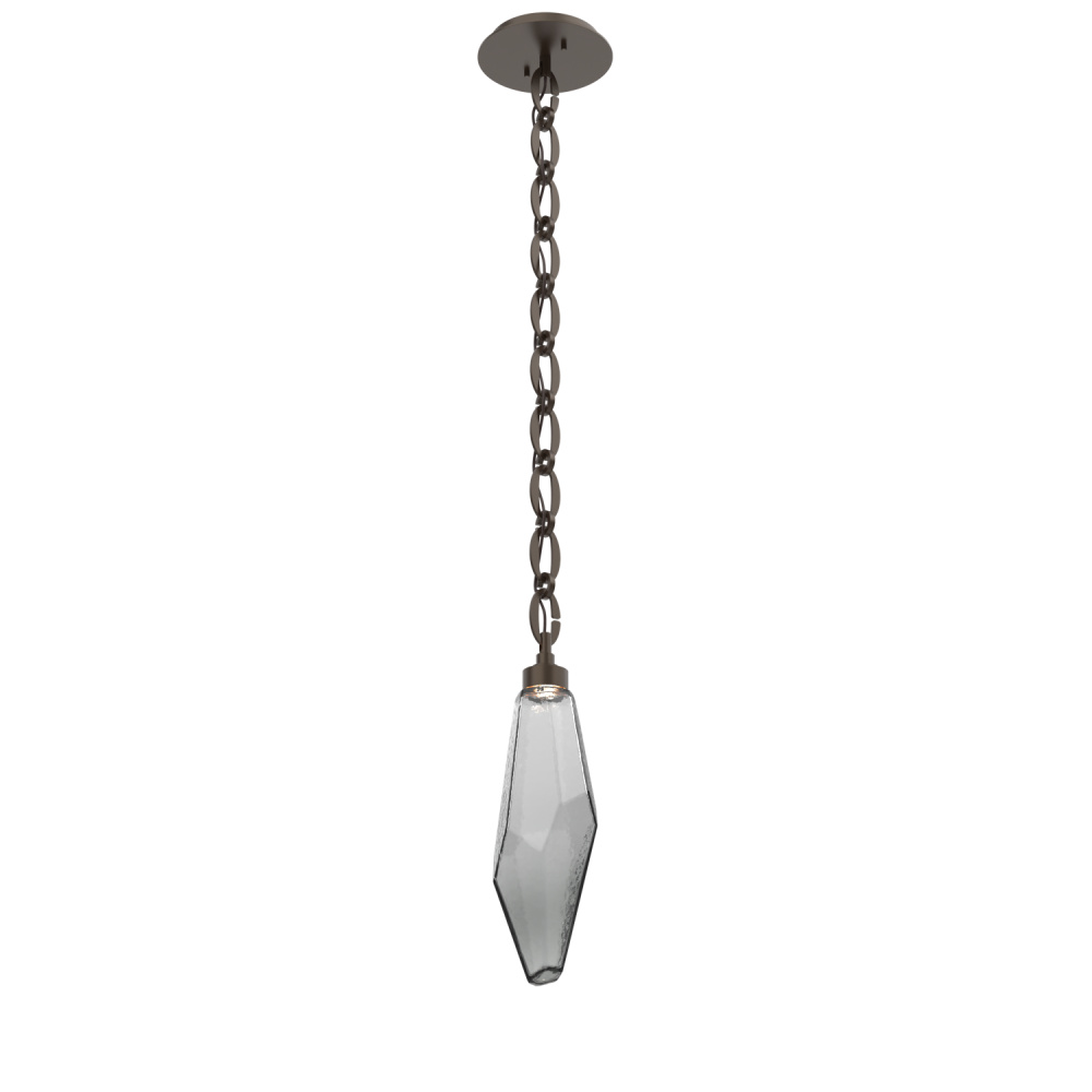 Rock Crystal Pendant with Chain - 17-Inch