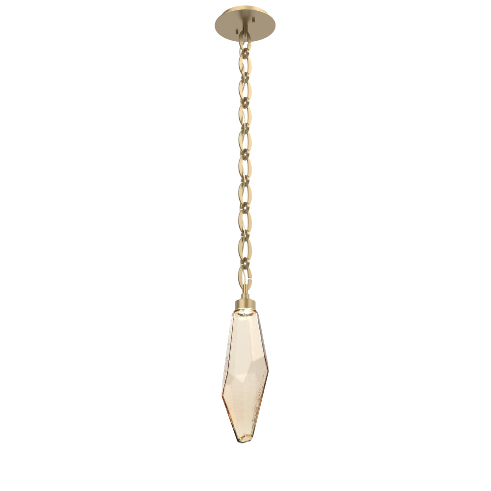 Rock Crystal Pendant with Chain - 17-Inch