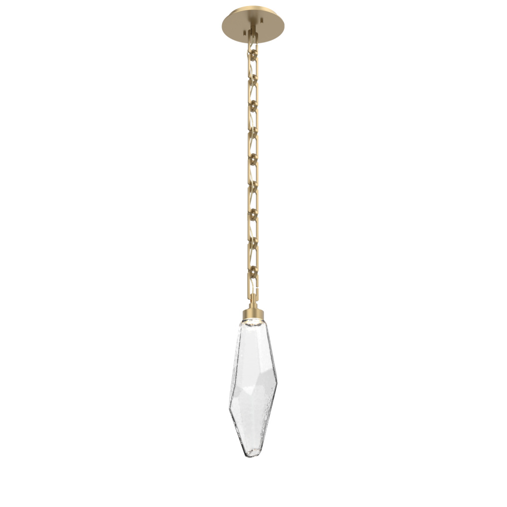 Rock Crystal Pendant with Chain - 17-Inch