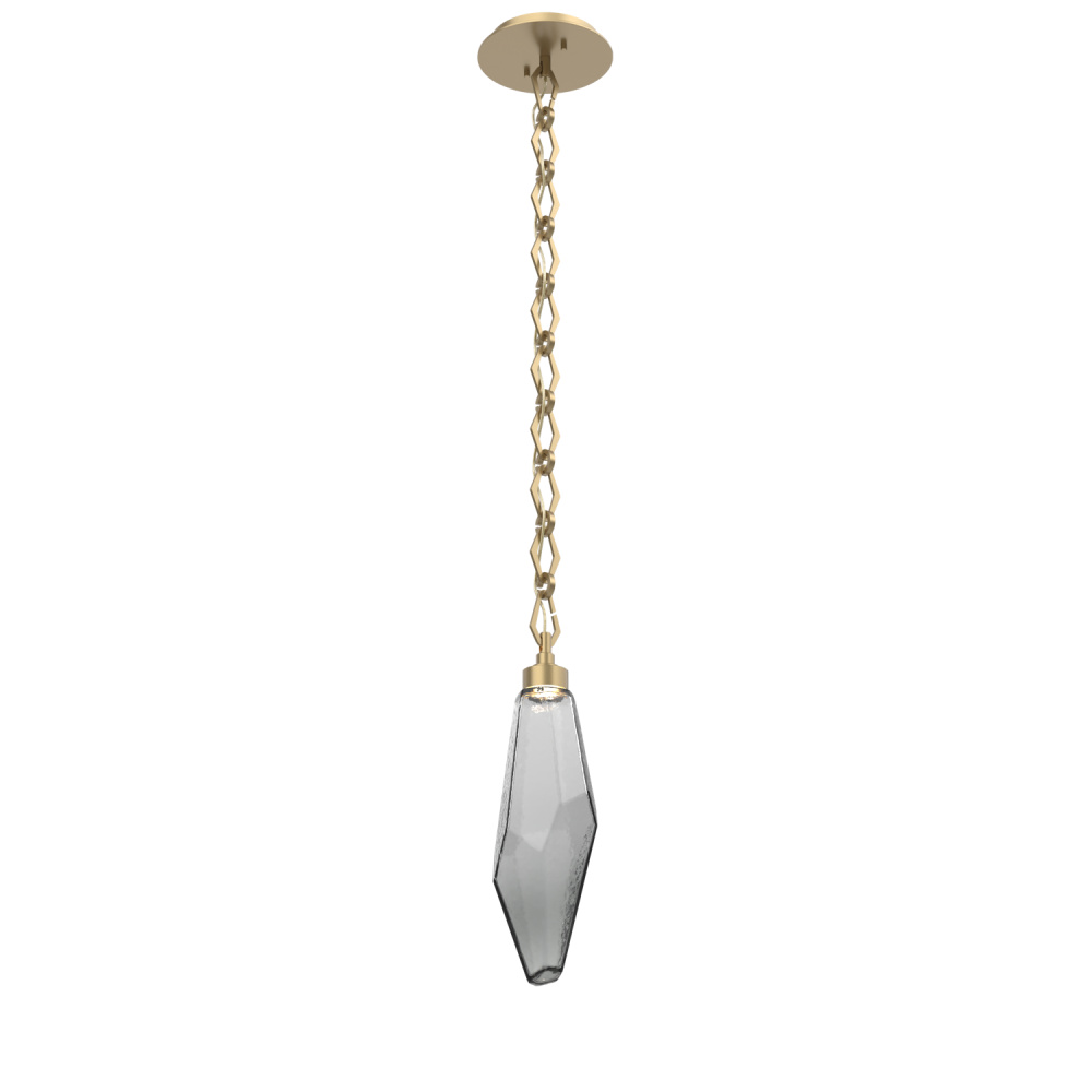 Rock Crystal Pendant with Chain - 17-Inch