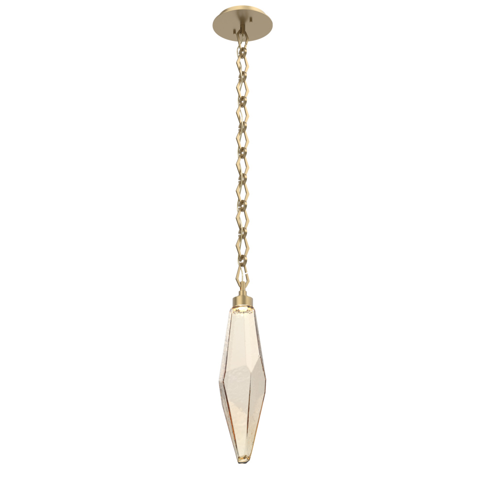 Rock Crystal Pendant with Chain - 19-Inch