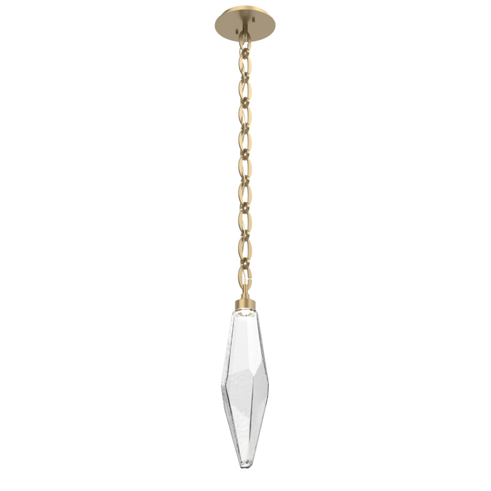 Rock Crystal Pendant with Chain - 19-Inch