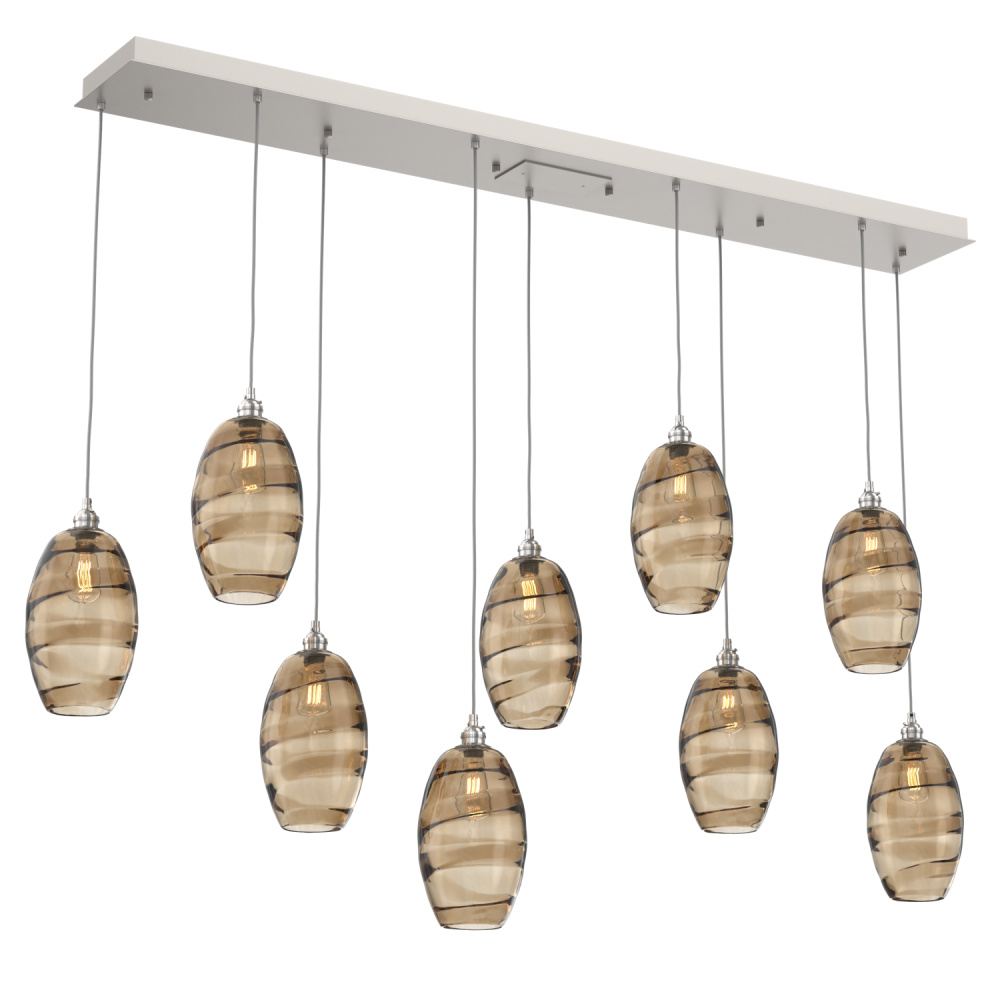 Ellisse Linear 9pc Multi-Pendant