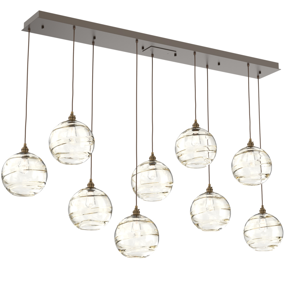 Terra Linear 9pc Multi-Pendant
