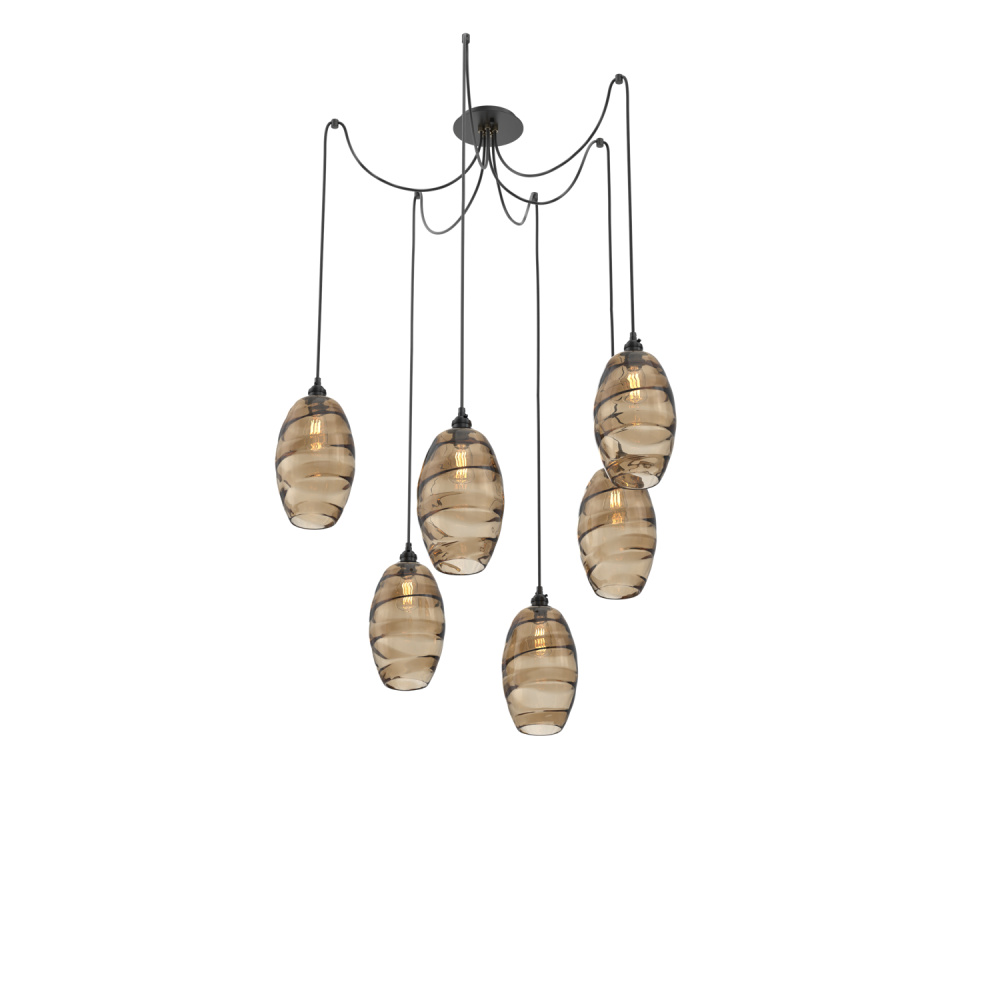 Ellisse Round 6pc Swag Multi-Pendant