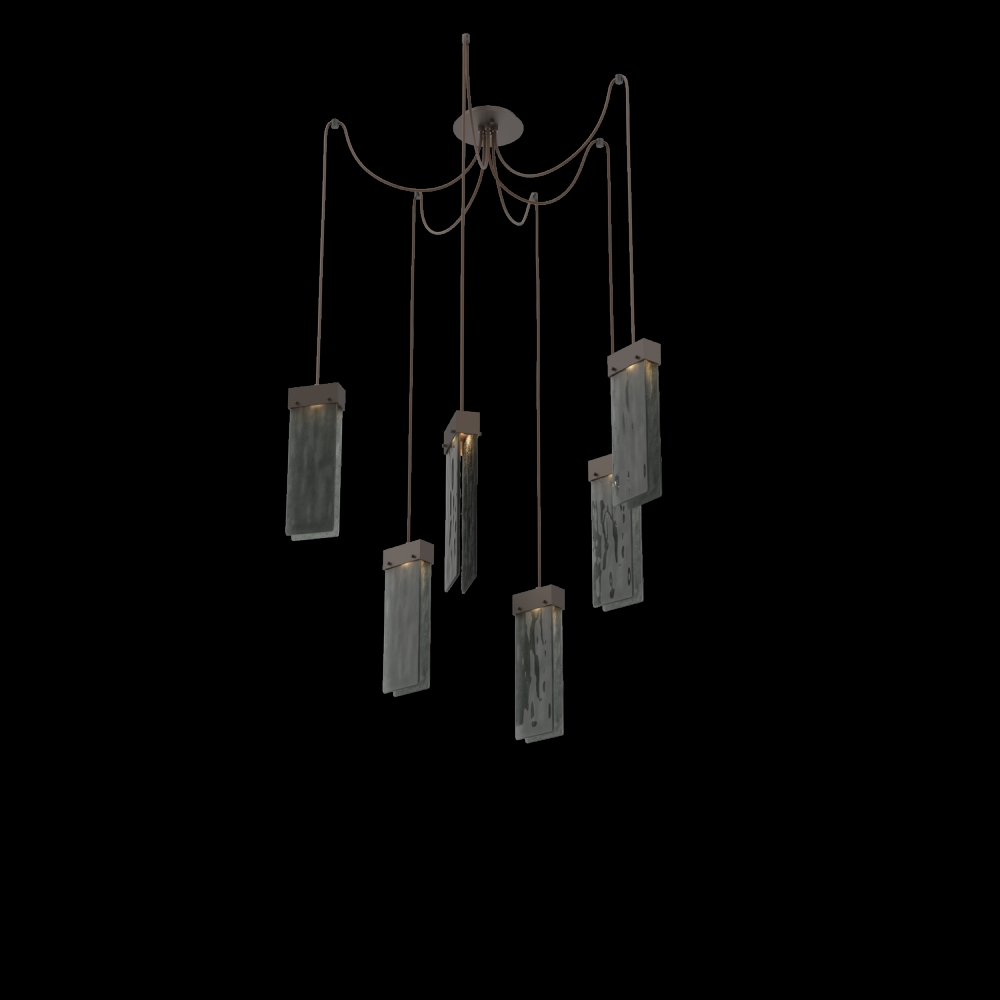 Parallel Round 6pc Swag Multi-Pendant