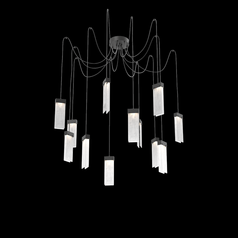 Parallel Round 12pc Swag Multi-Pendant