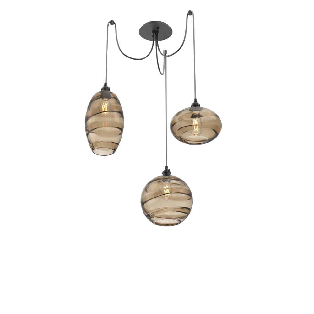 Misto Round 3pc Swag Multi-Pendant