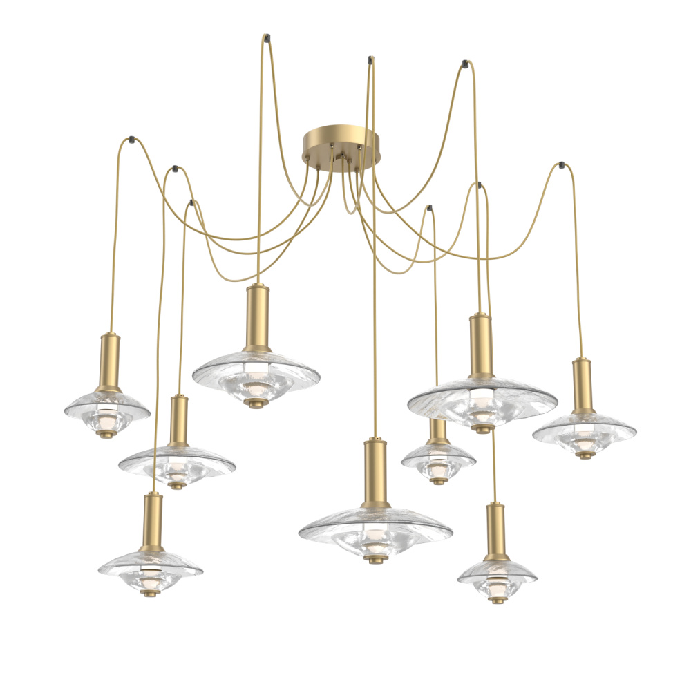 Cirrus Round 9pc Swag Multi-Pendant Chandelier