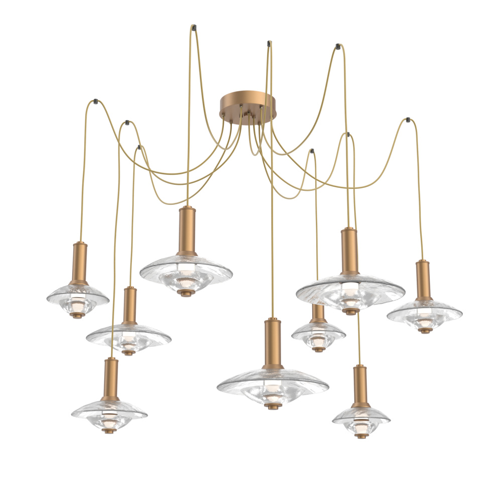 Cirrus Round 9pc Swag Multi-Pendant Chandelier