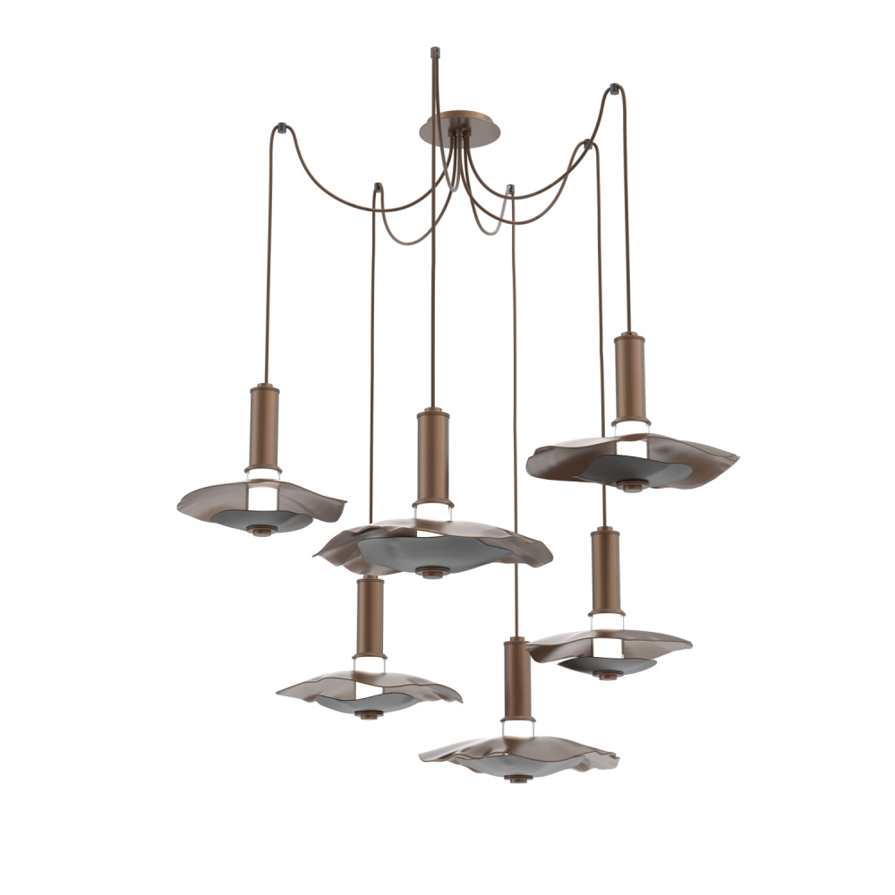 Cumulus Round 6pc Swag Multi-Pendant Chandelier