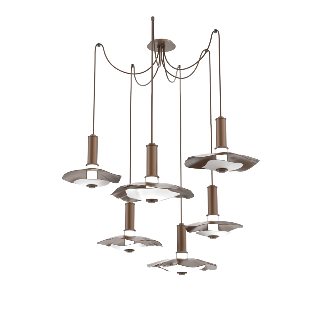 Cumulus Round 6pc Swag Multi-Pendant Chandelier
