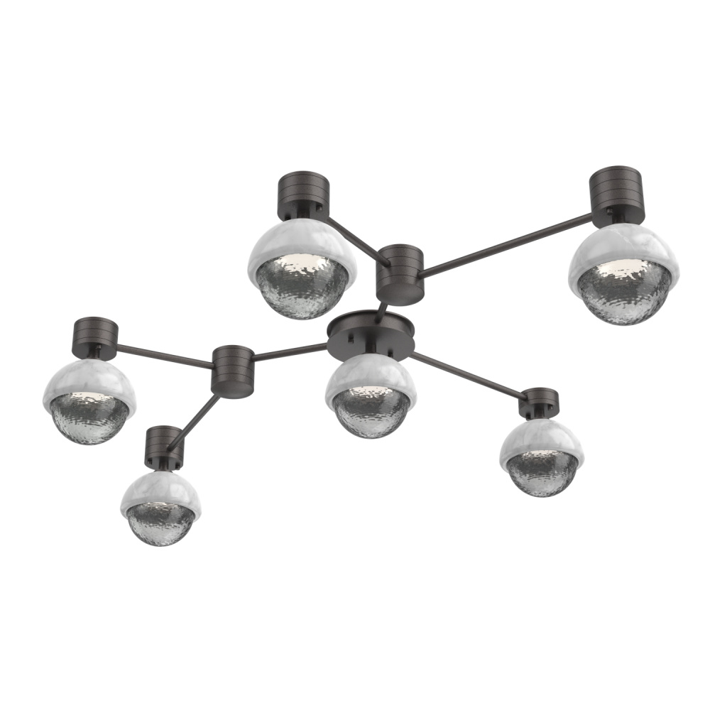 Cabochon Flush Mount Wall Sconce Graphite