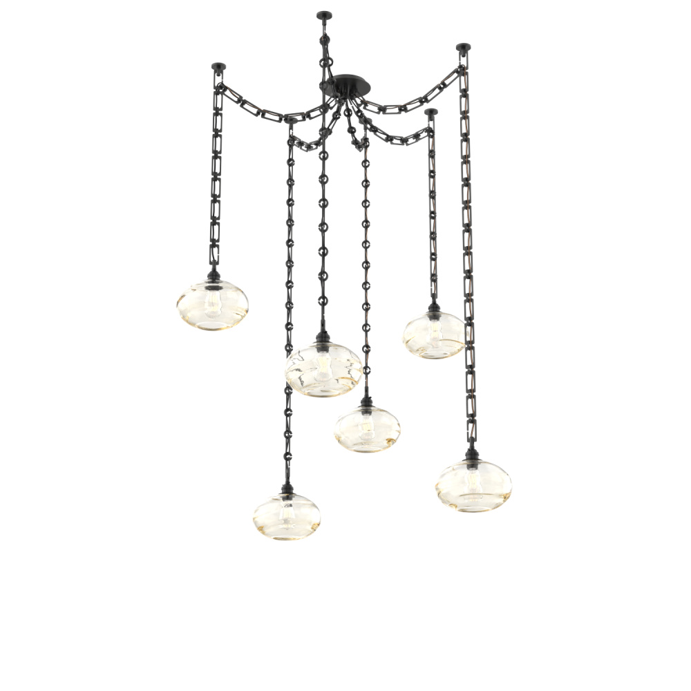 Coppa Multi Light Pendant Multi Port Canopy Matte Black