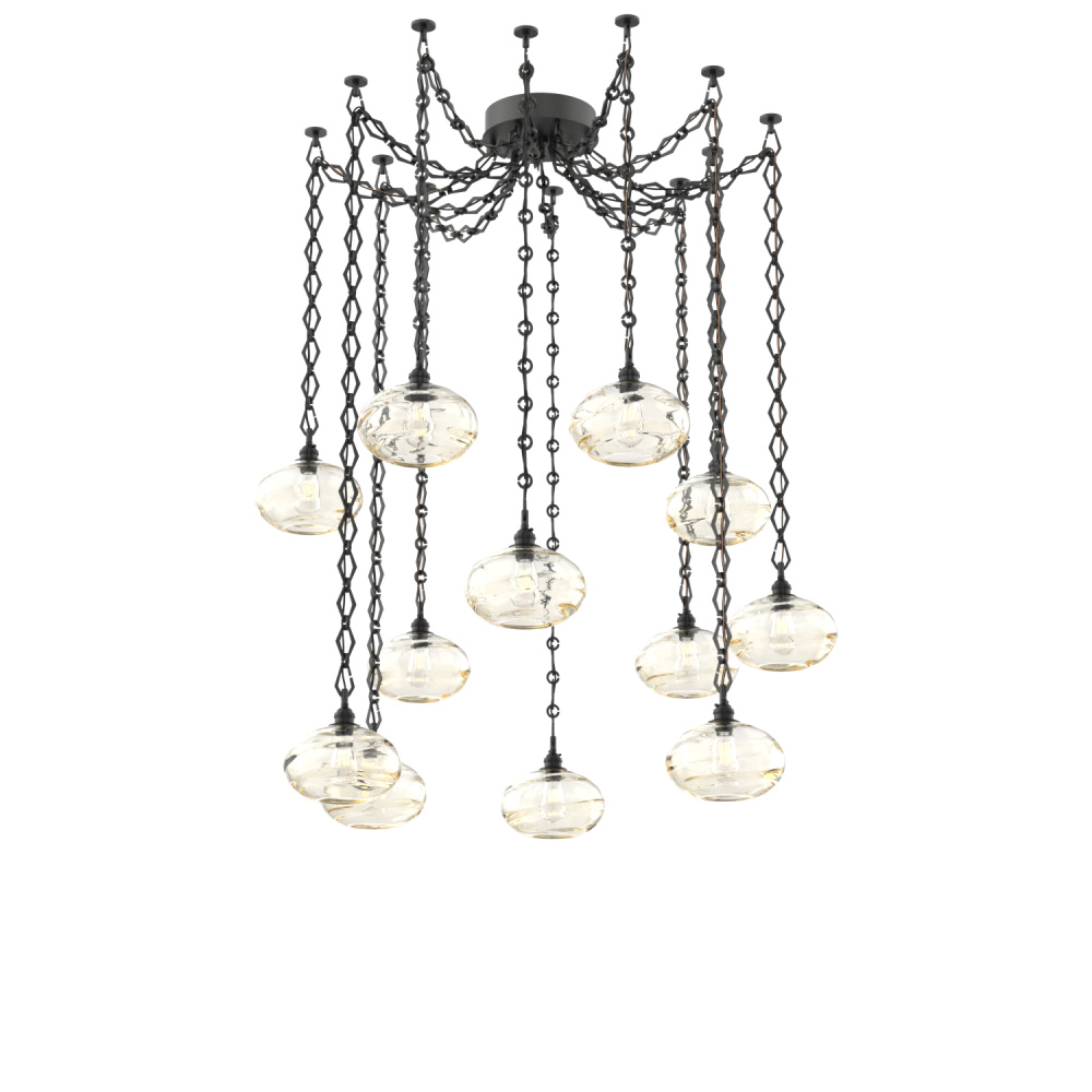 Coppa Multi Light Pendant Multi Port Canopy Matte Black