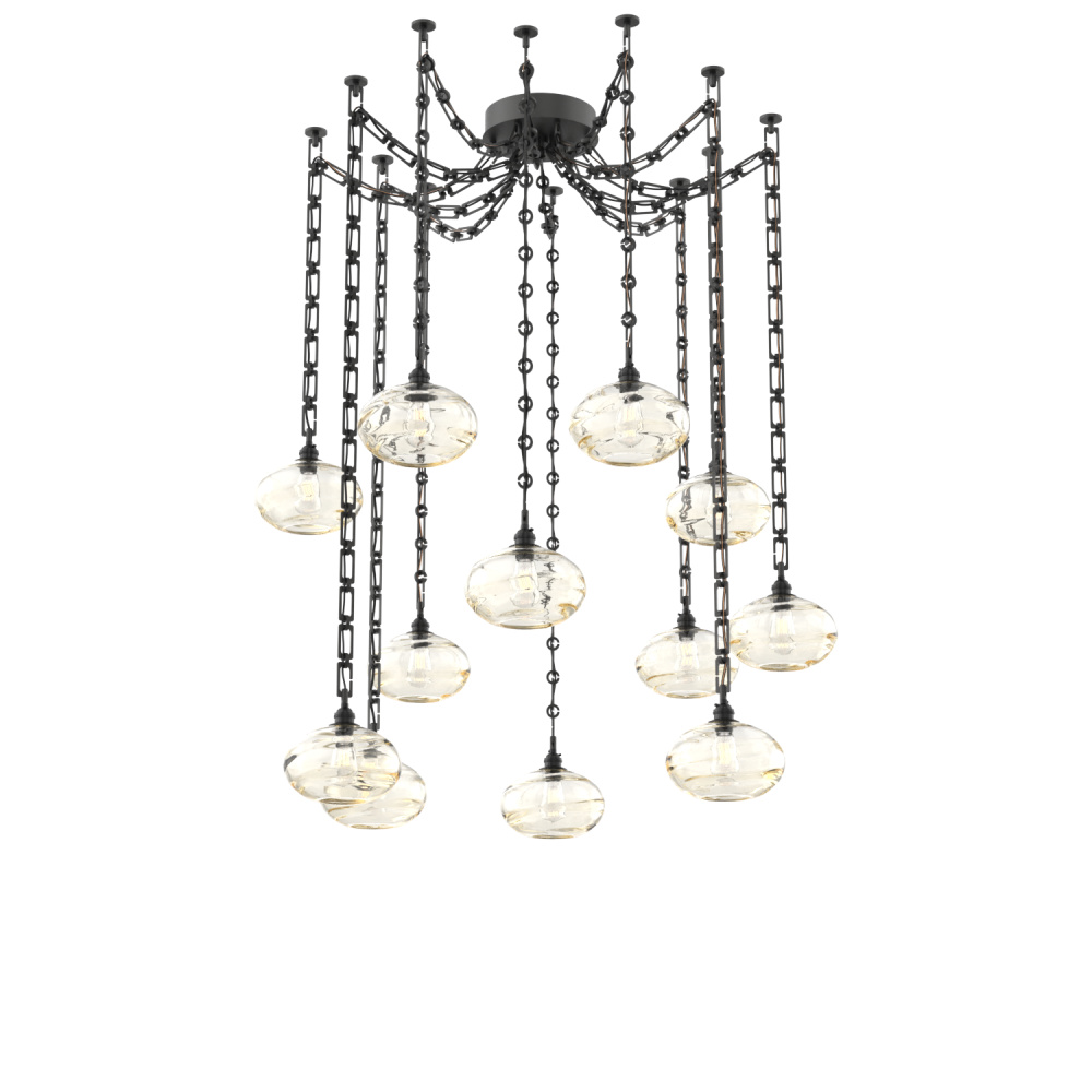 Coppa Multi Light Pendant Multi Port Canopy Matte Black