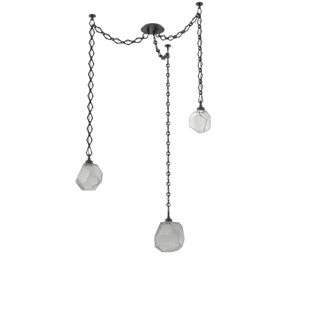 Gem Multi Light Pendant Multi Port Canopy Matte Black
