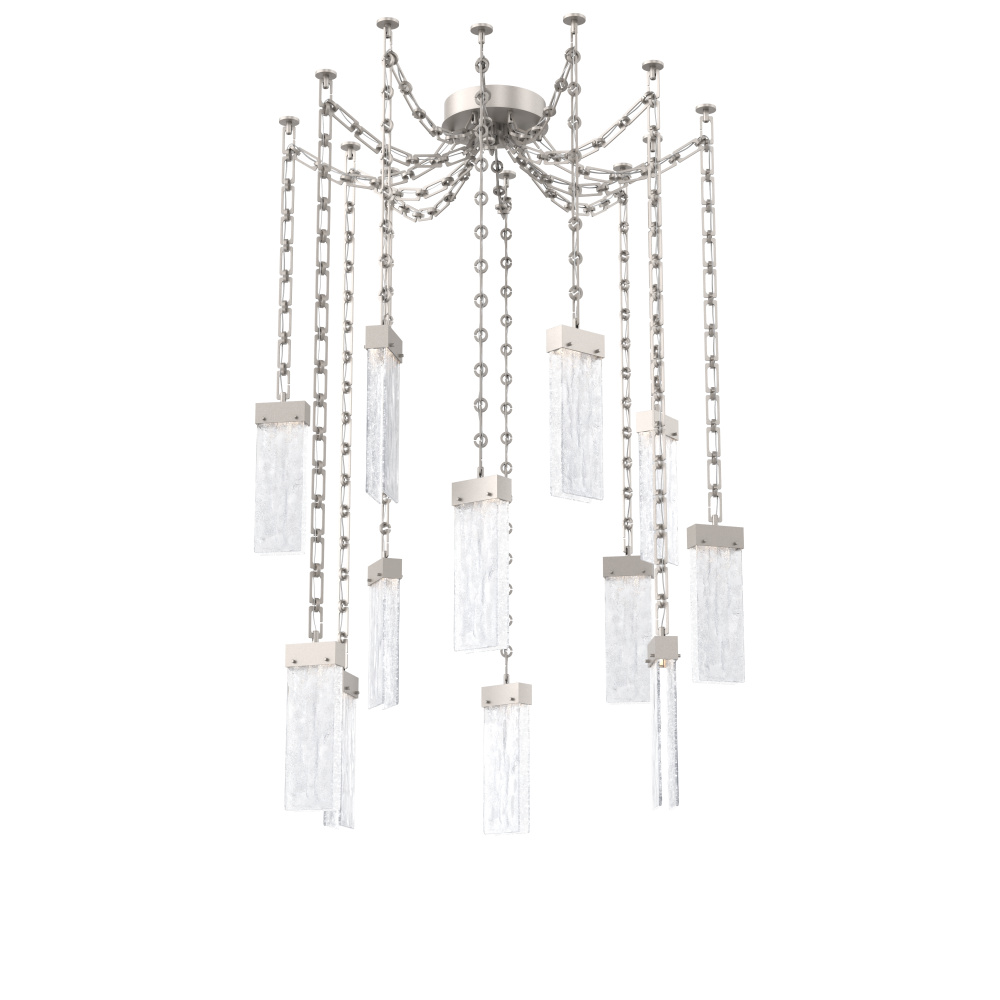 Parallel Multi Light Pendant Multi Port Canopy Beige Silver