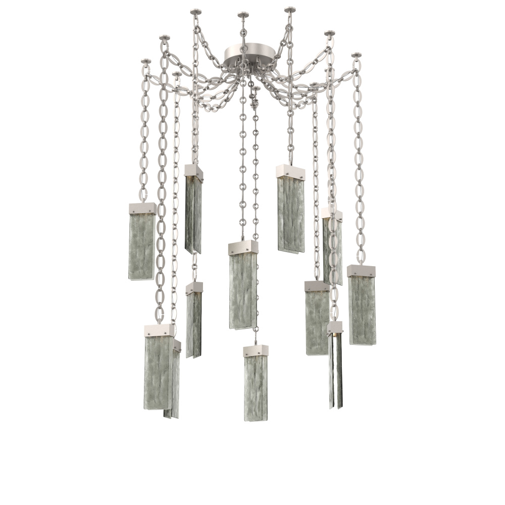 Parallel Multi Light Pendant Multi Port Canopy Beige Silver