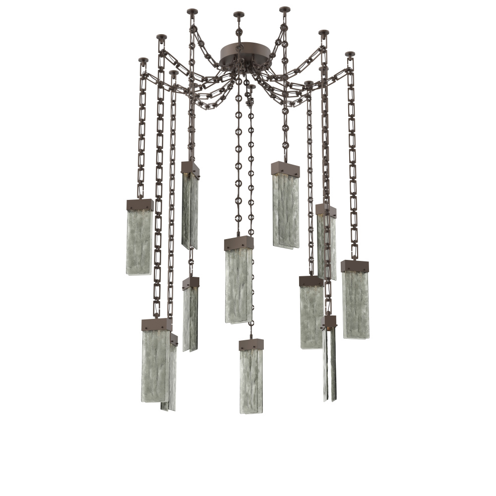 Parallel Multi Light Pendant Multi Port Canopy Flat Bronze