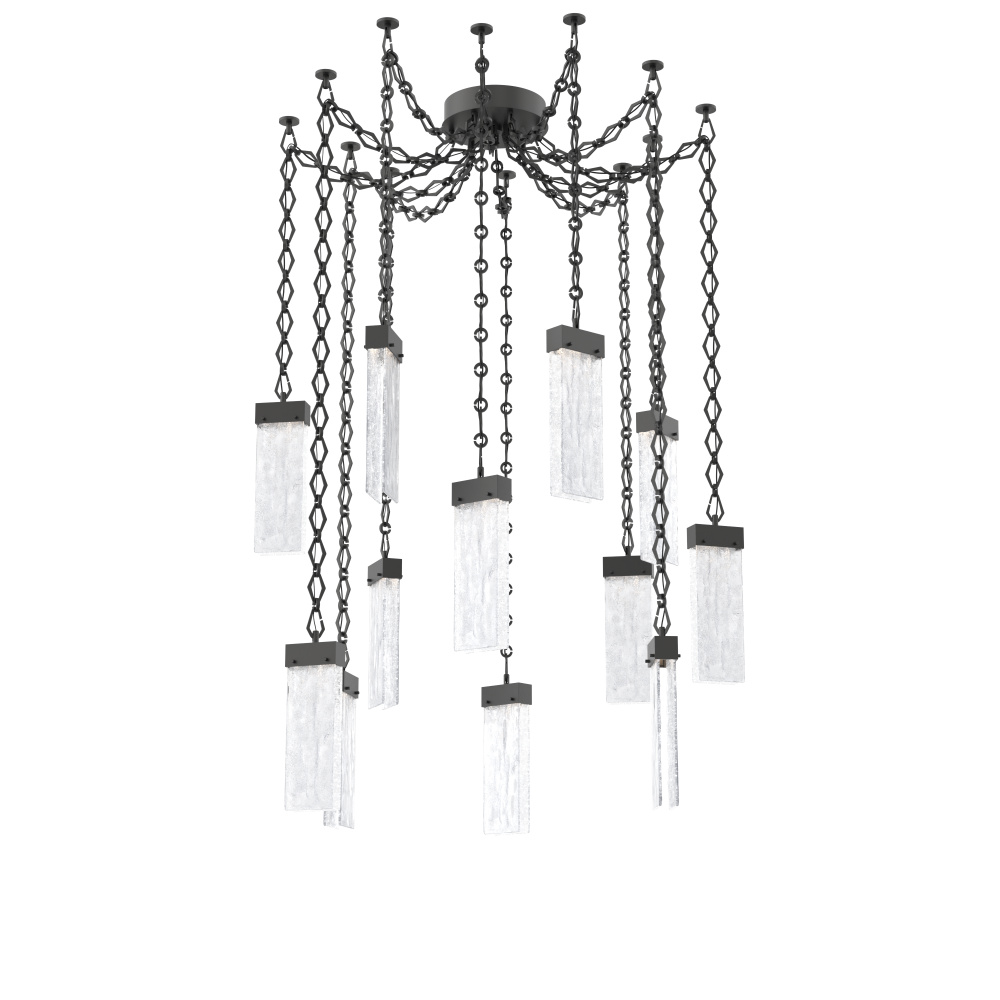 Parallel Multi Light Pendant Multi Port Canopy Matte Black