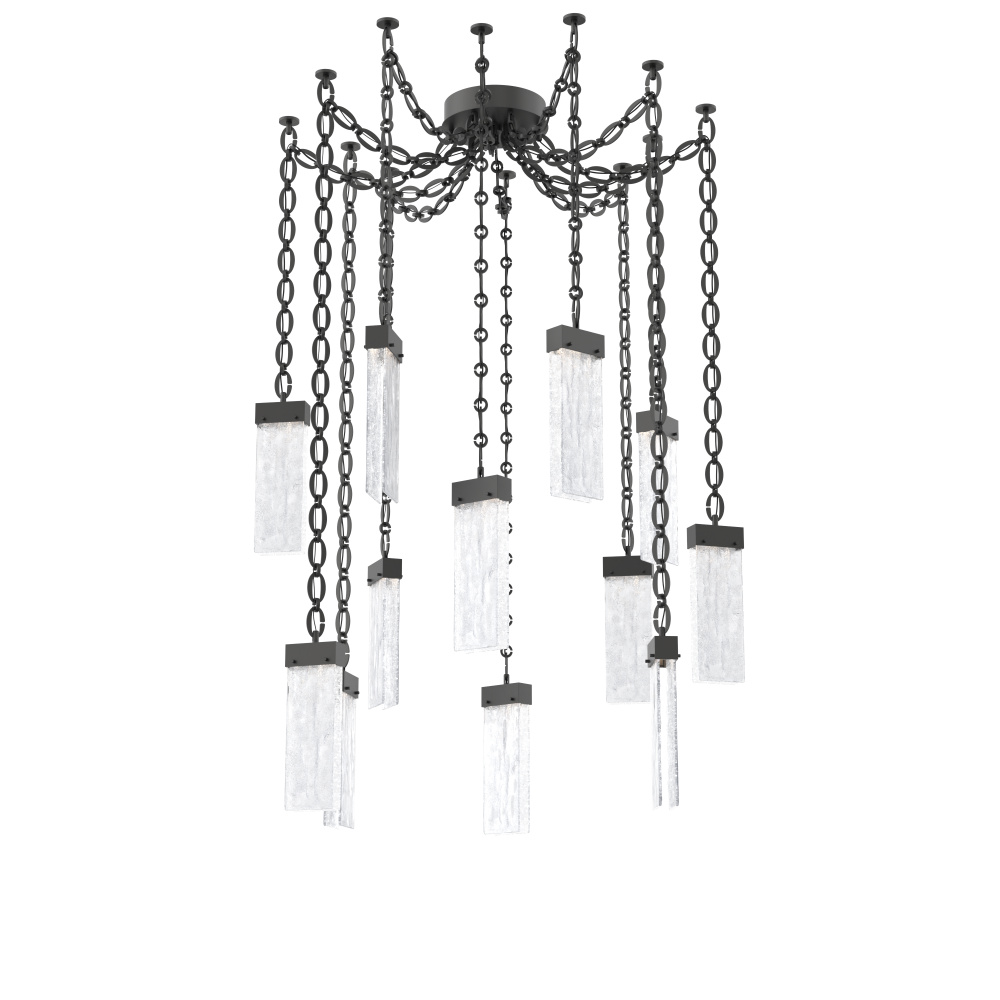 Parallel Multi Light Pendant Multi Port Canopy Matte Black