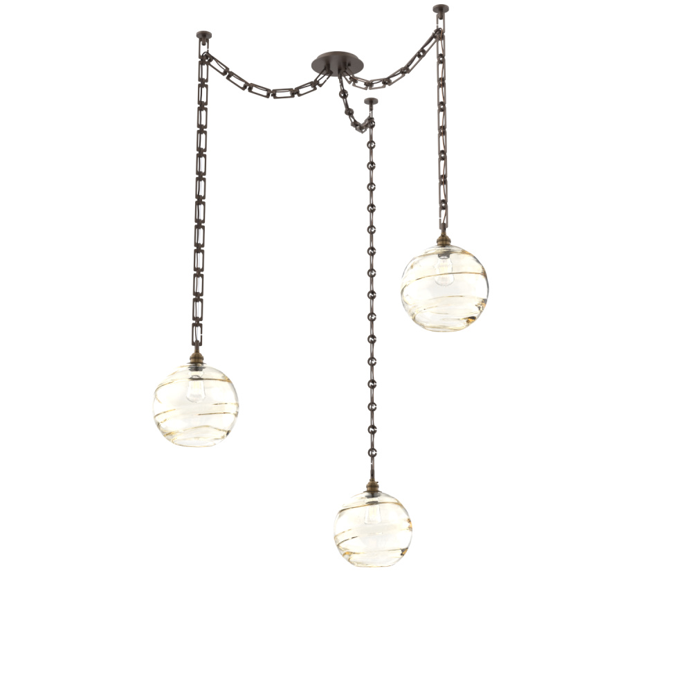 Terra Multi Light Pendant Multi Port Canopy Flat Bronze