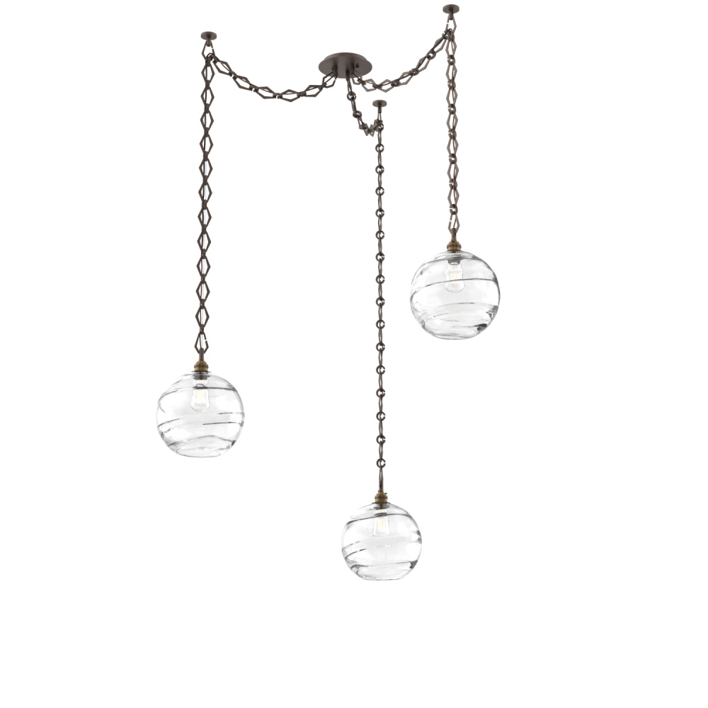 Terra Multi Light Pendant Multi Port Canopy Flat Bronze