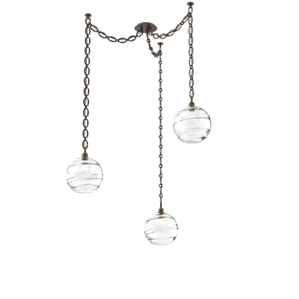 Terra Multi Light Pendant Multi Port Canopy Flat Bronze