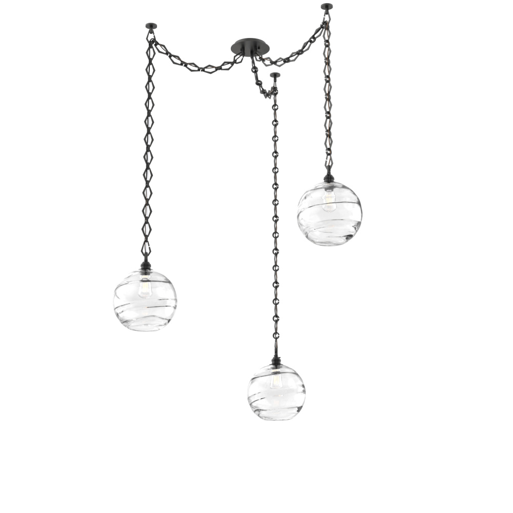 Terra Multi Light Pendant Multi Port Canopy Matte Black