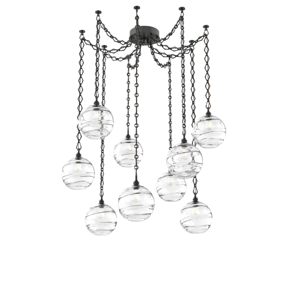 Terra Multi Light Pendant Multi Port Canopy Matte Black