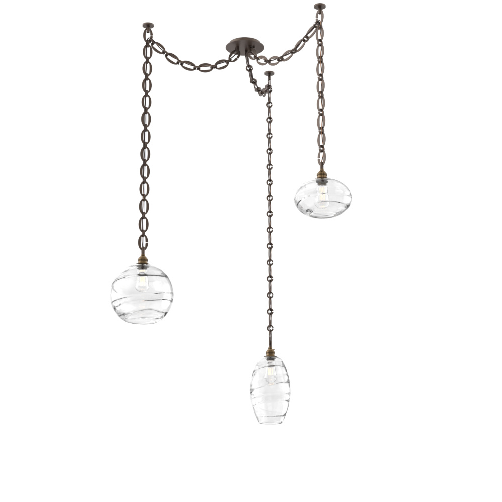 Misto Multi Light Pendant Multi Port Canopy Flat Bronze