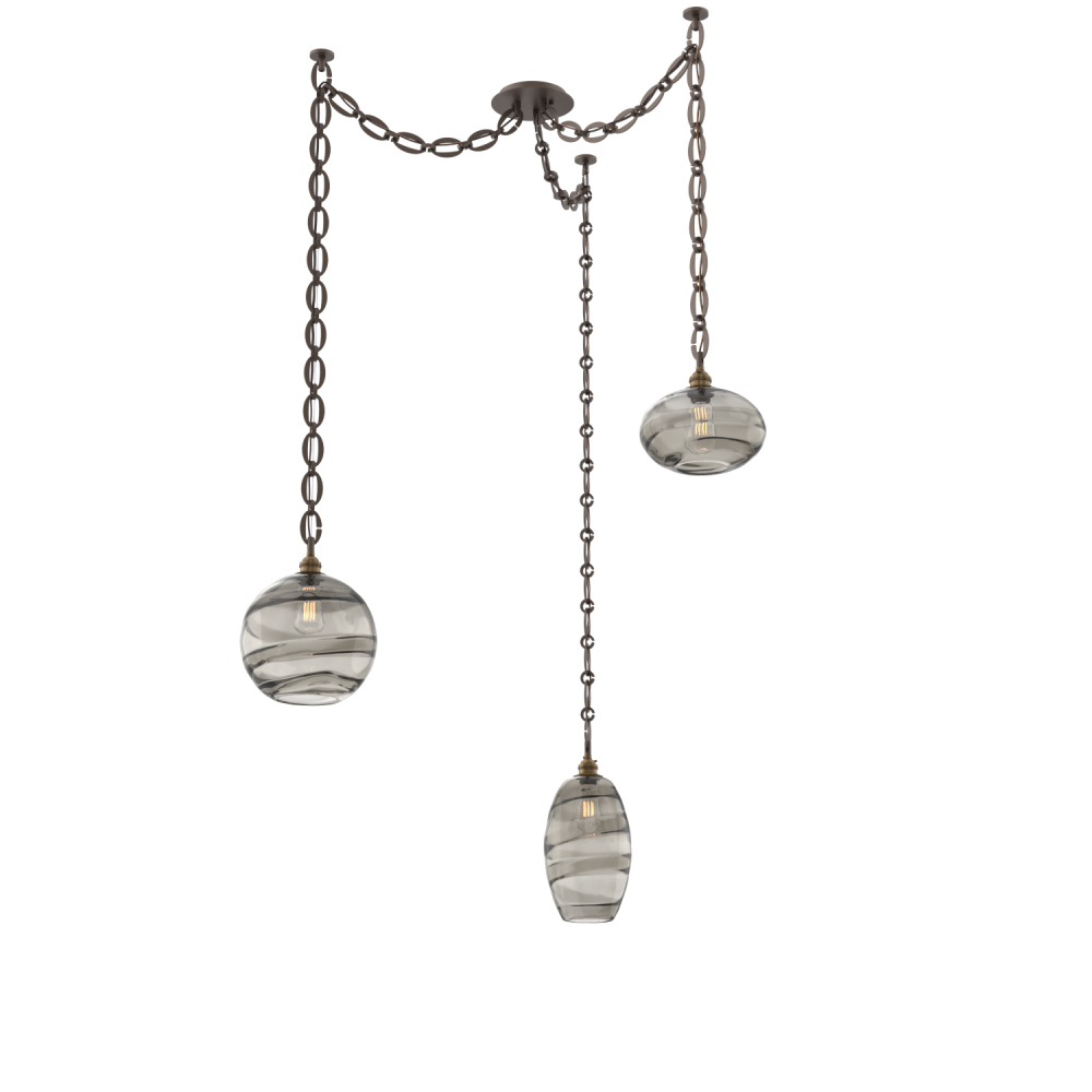 Misto Multi Light Pendant Multi Port Canopy Flat Bronze