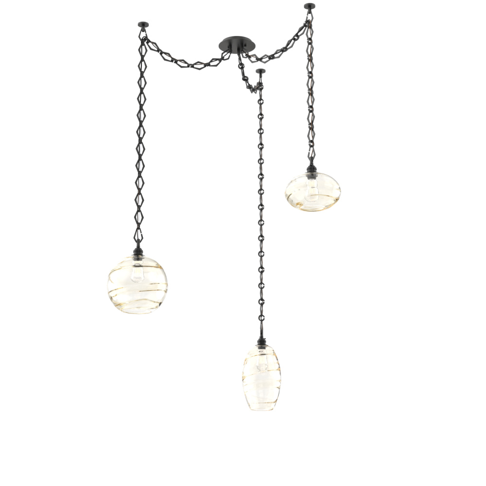 Misto Multi Light Pendant Multi Port Canopy Matte Black