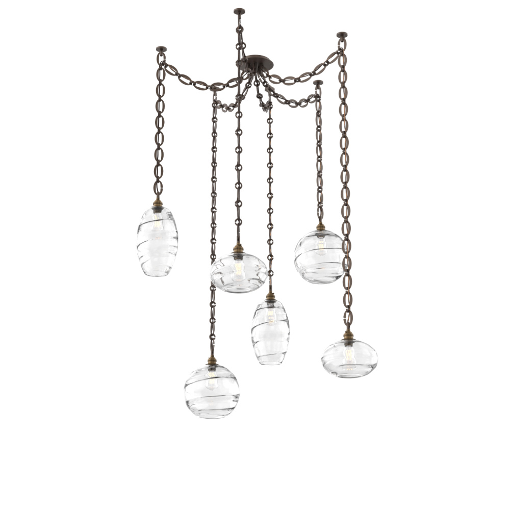Misto Multi Light Pendant Multi Port Canopy Flat Bronze