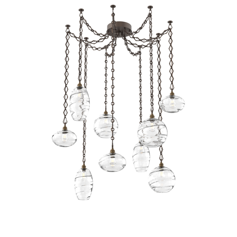 Misto Multi Light Pendant Multi Port Canopy Flat Bronze